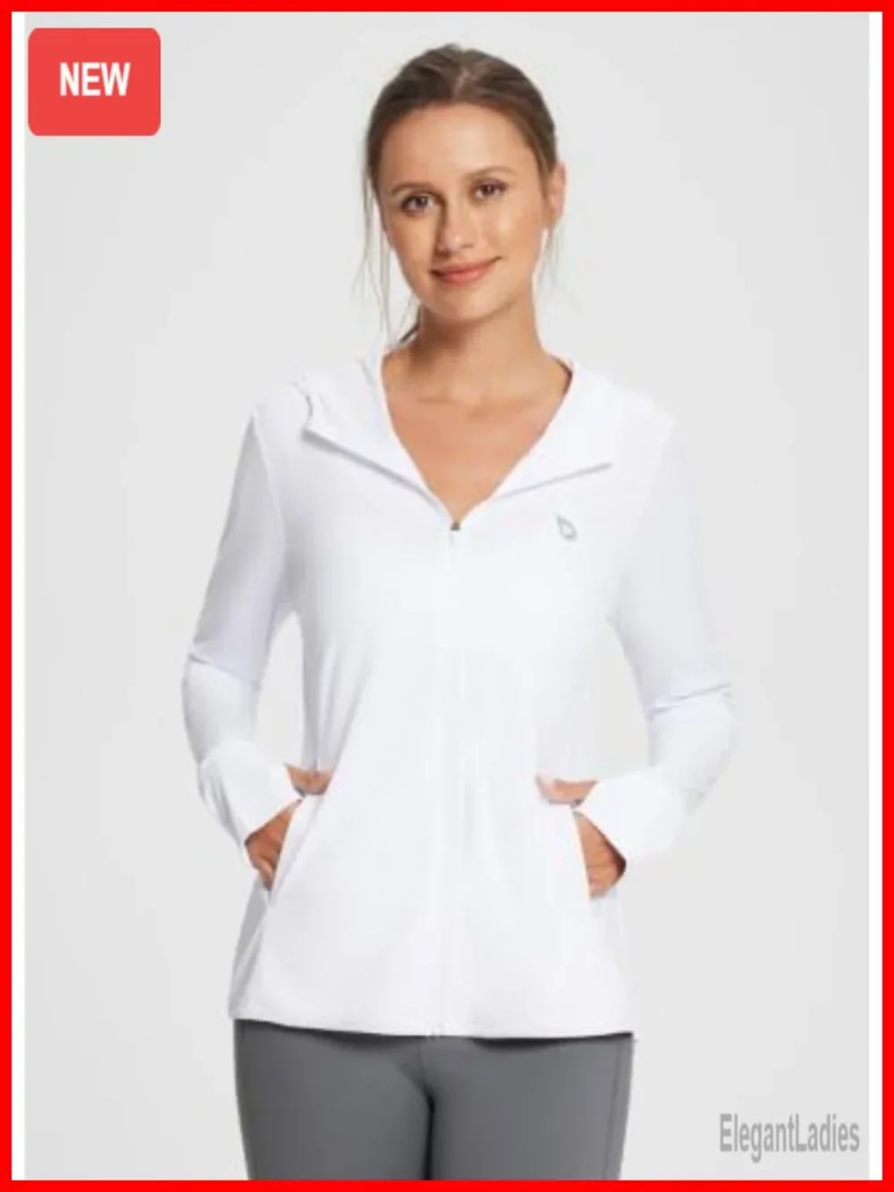 Women's UPF 50+ Sun Protection Hoodie Jacket Long Sleeve Lightweight Quick Dry